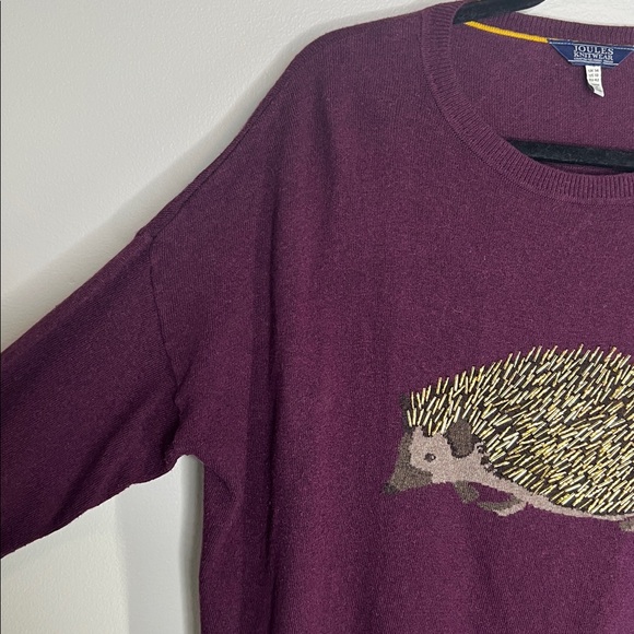 Joules Knitwear Beaded Hedgehog Knit jumper Sweater size US 10 - Picture 5 of 15